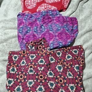 3 lularoe tall and curvy leggings